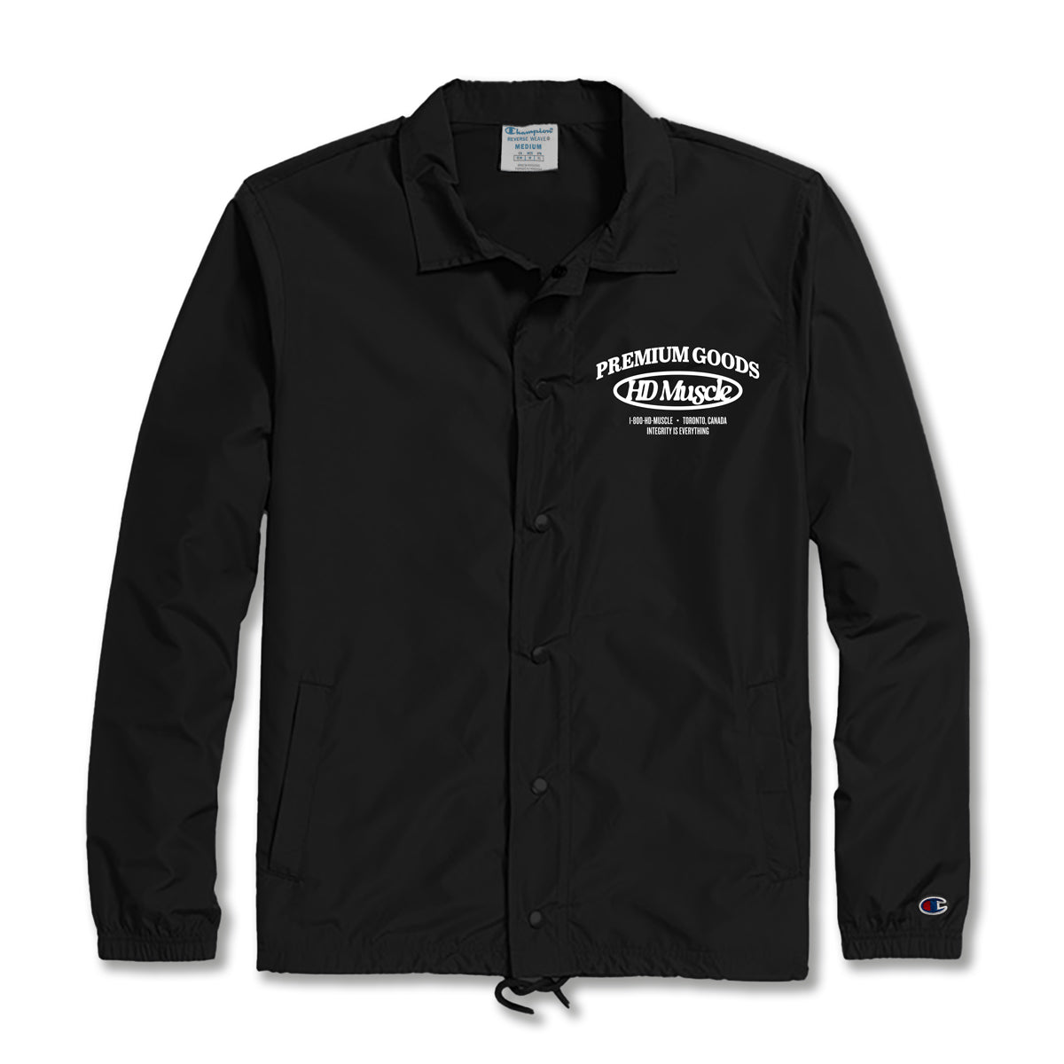 Premium Goods Coaches Jacket — Black - HD MUSCLE CA