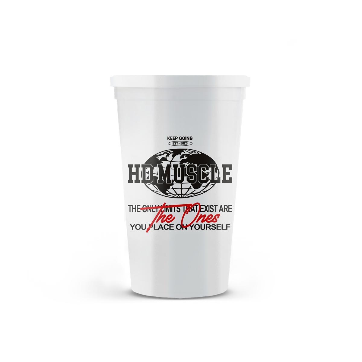 No Limits Stadium Cup + Lid - HD MUSCLE CA