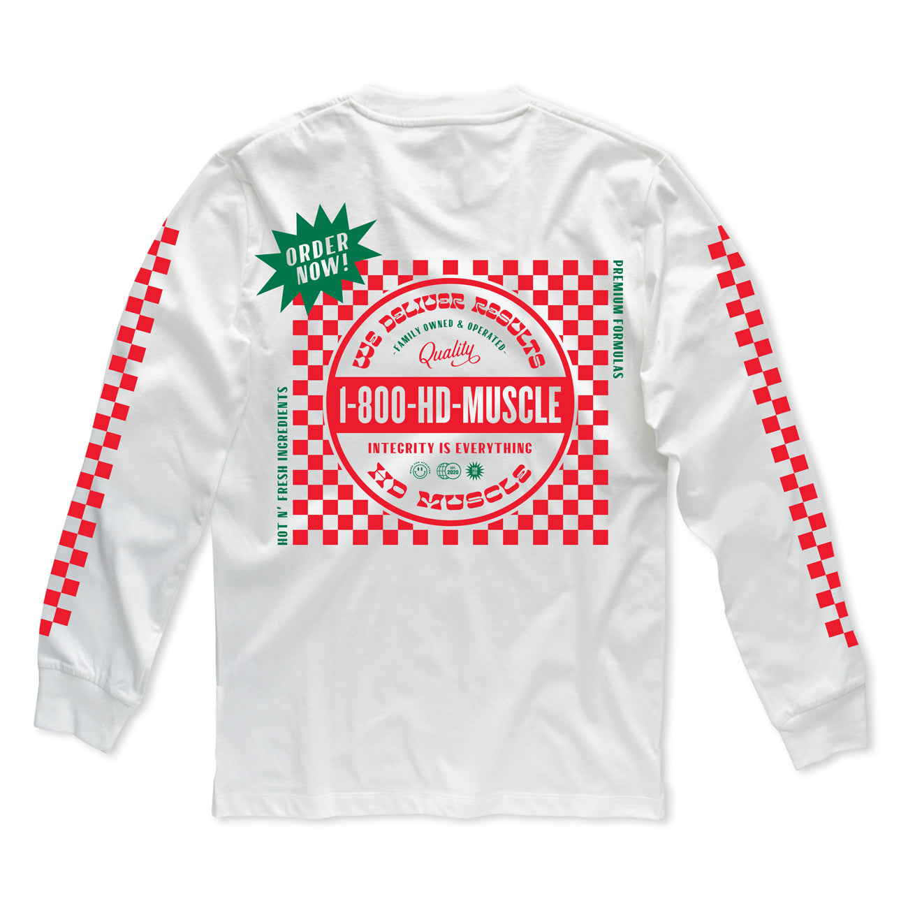 Delivery Long Sleeve — White - HD MUSCLE CA